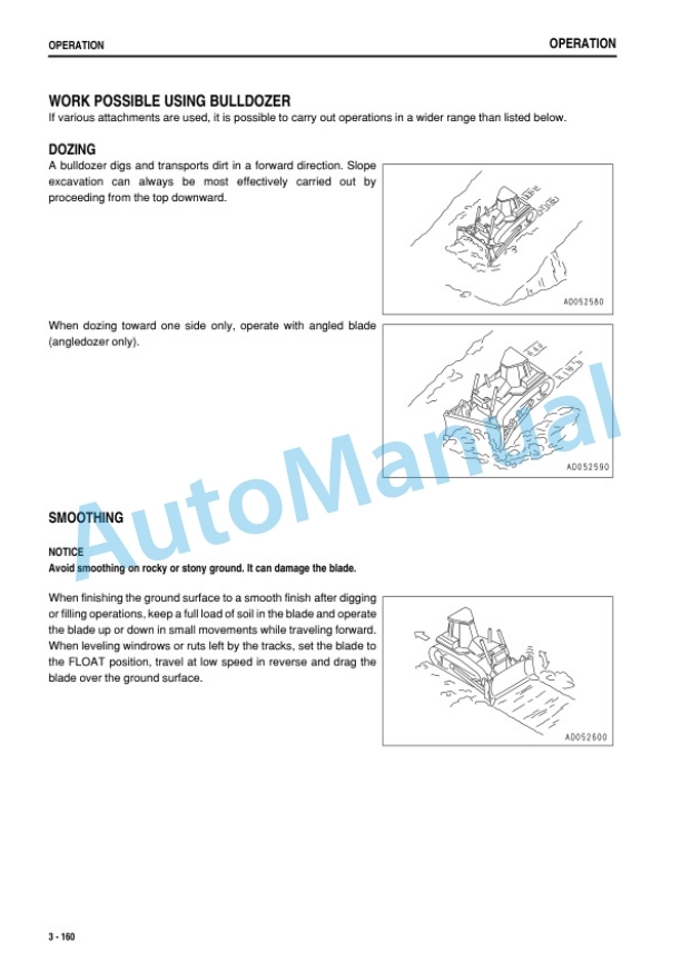 Komatsu D155AX-6 Bull Dozer Operation and Maintenance Manual PEN00370-01 4 Komatsu D155AX-6 Bull Dozer Operation and Maintenance Manual PEN00370-01 - Image 4