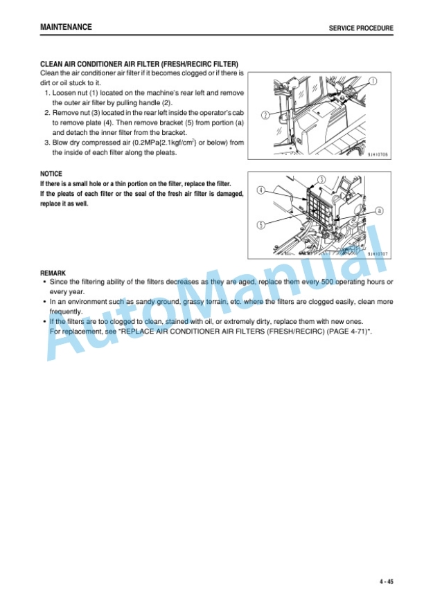 Komatsu D155AX-6 Bull Dozer Operation and Maintenance Manual PEN00535-10 5 Komatsu D155AX-6 Bull Dozer Operation and Maintenance Manual PEN00535-10 - Image 5