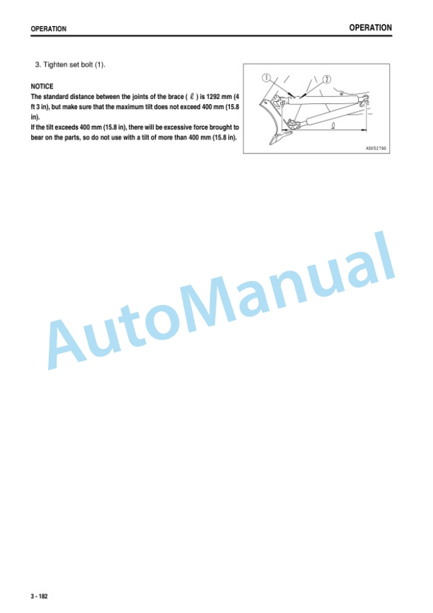 Komatsu D155AX-6 Bull Dozer Operation and Maintenance Manual PEN00679-10 4 Komatsu D155AX-6 Bull Dozer Operation and Maintenance Manual PEN00679-10-4