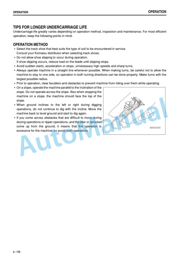Komatsu D155AX-6 Bull Dozer Operation and Maintenance Manual PEN00828-04 4 Komatsu D155AX-6 Bull Dozer Operation and Maintenance Manual PEN00828-04 - Image 4