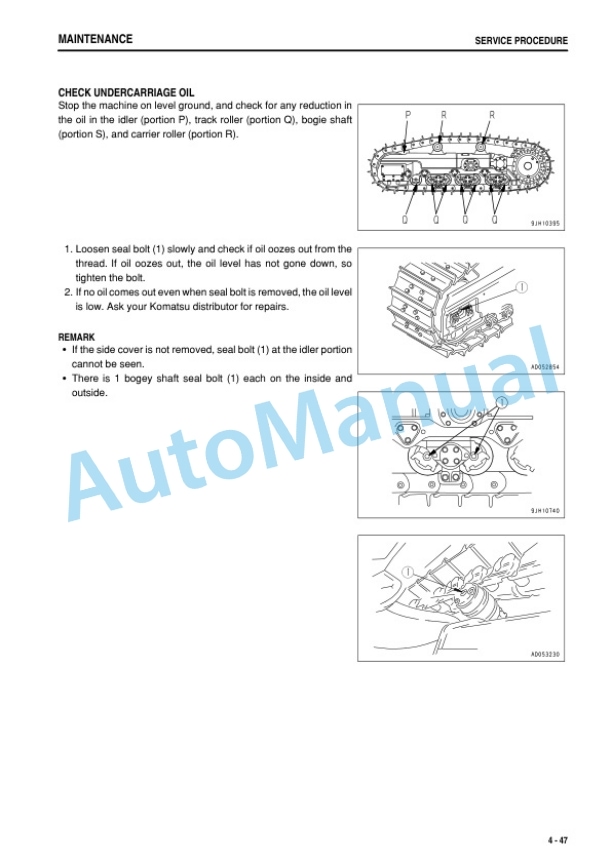 Komatsu D155AX-6 Bull Dozer Operation and Maintenance Manual PEN01060-03 5 Komatsu D155AX-6 Bull Dozer Operation and Maintenance Manual PEN01060-03 - Image 5