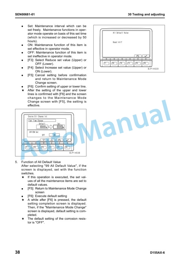 Komatsu D155AX-6 Bull Dozer Shop Manual SEN00596-02 3 Komatsu D155AX-6 Bull Dozer Shop Manual SEN00596-02 - Image 3