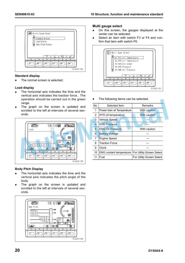 Komatsu D155AX-6 Bull Dozer Shop Manual SEN00596-29 2 Komatsu D155AX-6 Bull Dozer Shop Manual SEN00596-29 - Image 2