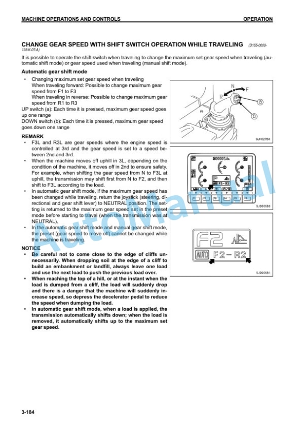 Komatsu D155AX-7 Bull Dozer Operation and Maintenance Manual PEN00561-03 4 Komatsu D155AX-7 Bull Dozer Operation and Maintenance Manual PEN00561-03 - Image 4