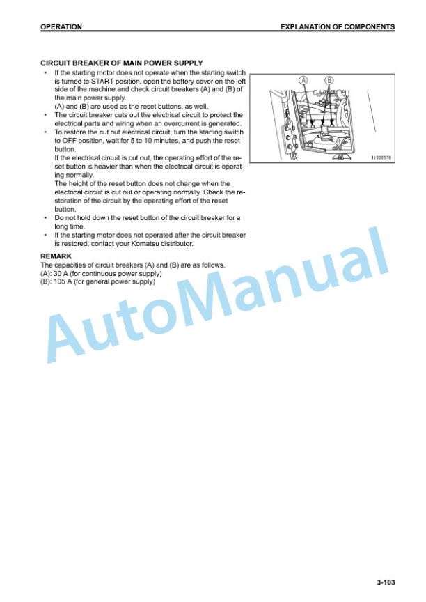 Komatsu D155AX-7 Bull Dozer Operation and Maintenance Manual TEN00524-05 3 Komatsu D155AX-7 Bull Dozer Operation and Maintenance Manual TEN00524-05 - Image 3