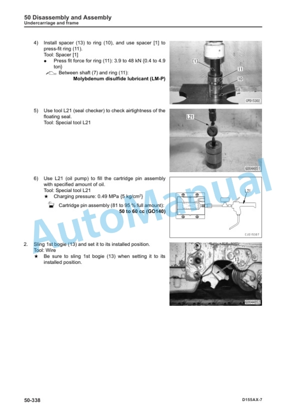 Komatsu D155AX-7 Bull Dozer Shop Manual SEN05653-06 5 Komatsu D155AX-7 Bull Dozer Shop Manual SEN05653-06 - Image 5