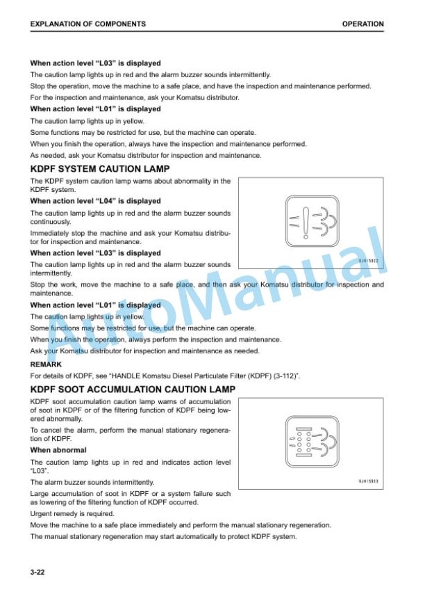 Komatsu D155AX-8 Bull Dozer Operation and Maintenance Manual EENAM03341 2 Komatsu D155AX-8 Bull Dozer Operation and Maintenance Manual EENAM03341 - Image 2