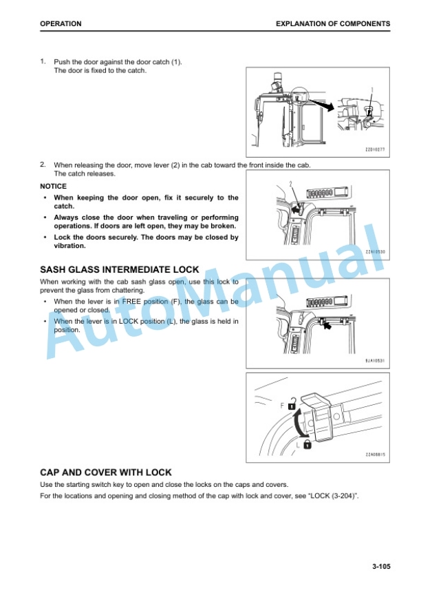 Komatsu D155AX-8 Bull Dozer Operation and Maintenance Manual EENAM03342 3 Komatsu D155AX-8 Bull Dozer Operation and Maintenance Manual EENAM03342 - Image 3
