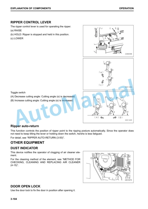 Komatsu D155AX-8 Bull Dozer Operation and Maintenance Manual EENAM03343 3 Komatsu D155AX-8 Bull Dozer Operation and Maintenance Manual EENAM03343 - Image 3