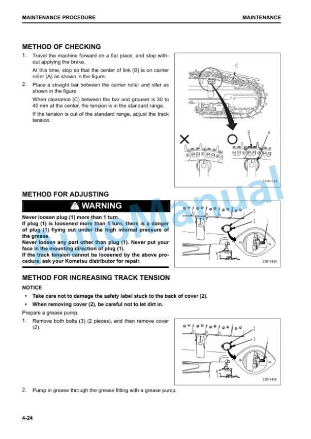 Komatsu D155AX-8 Bull Dozer Operation and Maintenance Manual EENAM03343 5 Komatsu D155AX-8 Bull Dozer Operation and Maintenance Manual EENAM03343 - Image 5