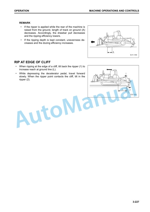 Komatsu D155AX-8 Bull Dozer Operation and Maintenance Manual PEN00886-01 4 Komatsu D155AX-8 Bull Dozer Operation and Maintenance Manual PEN00886-01 - Image 4