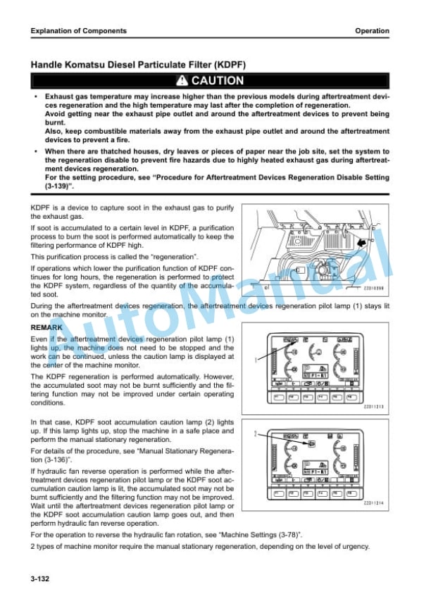 Komatsu D155AX-8 Bull Dozer Operation and Maintenance Manual PEN01406-05 3 Komatsu D155AX-8 Bull Dozer Operation and Maintenance Manual PEN01406-05 - Image 3