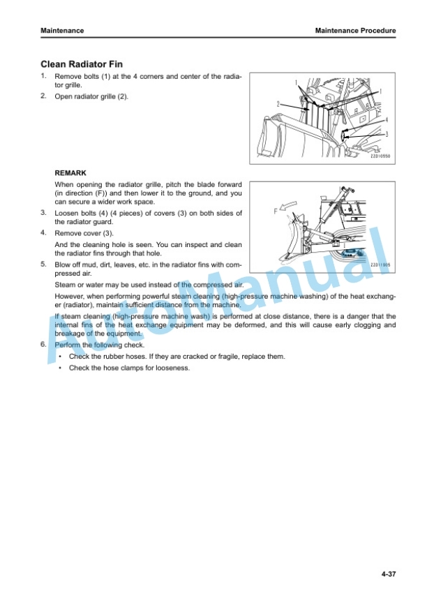 Komatsu D155AX-8 Bull Dozer Operation and Maintenance Manual PEN01406-05 5 Komatsu D155AX-8 Bull Dozer Operation and Maintenance Manual PEN01406-05 - Image 5
