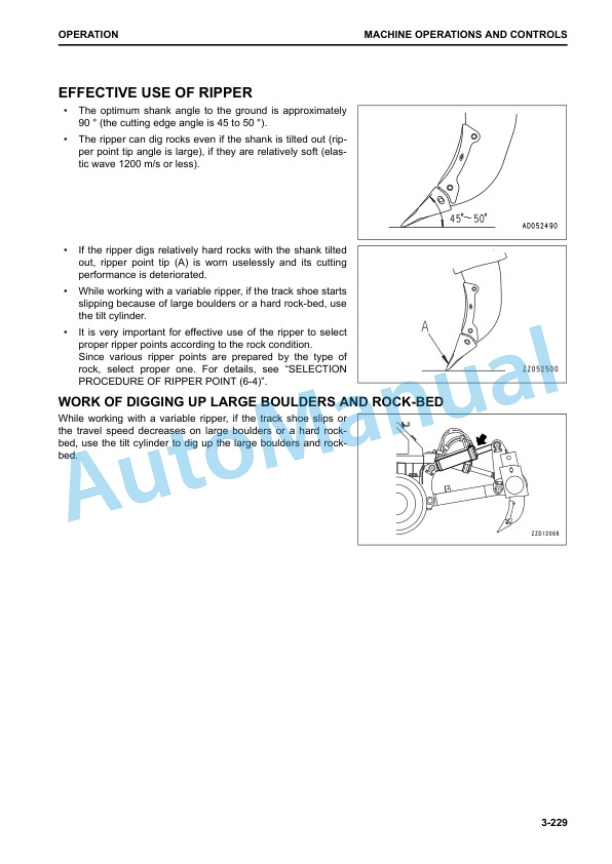 Komatsu D155AX-8 Bull Dozer Operation and Maintenance Manual TEN00661-02 4 Komatsu D155AX-8 Bull Dozer Operation and Maintenance Manual TEN00661-02 - Image 4