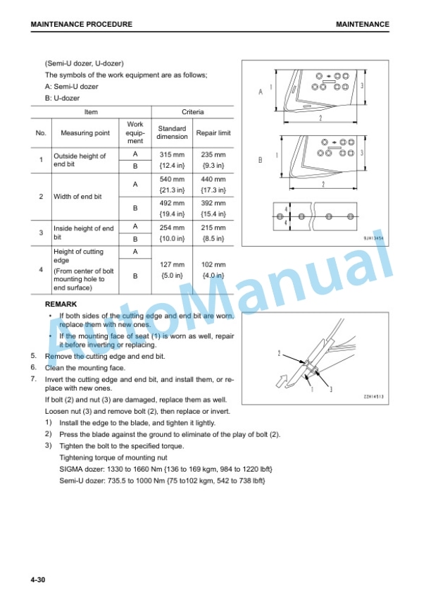 Komatsu D155AX-8 Bull Dozer Operation and Maintenance Manual TEN00700-00 5 Komatsu D155AX-8 Bull Dozer Operation and Maintenance Manual TEN00700-00 - Image 5