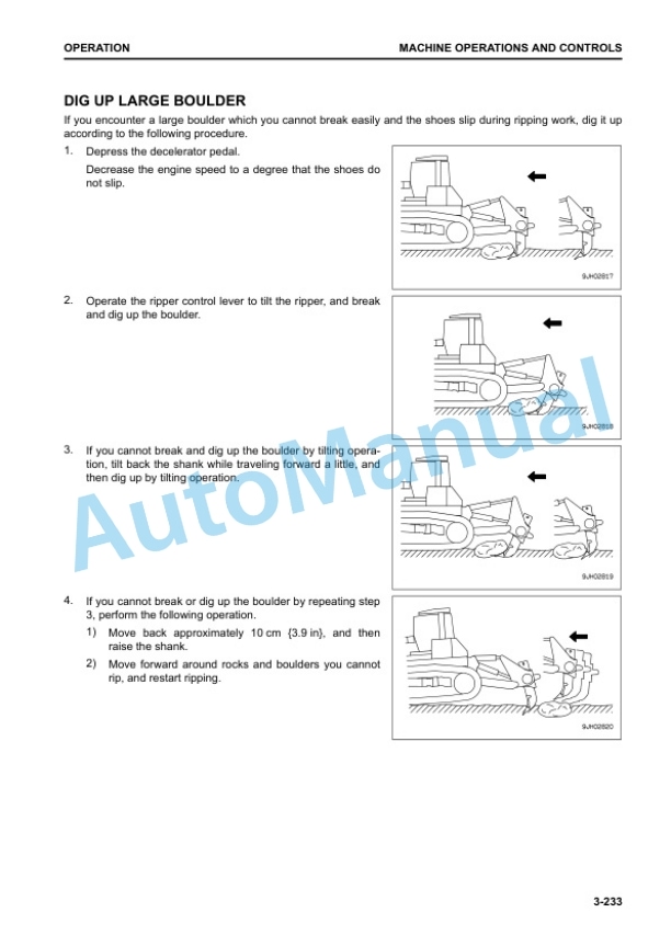 Komatsu D155AX-8 Bull Dozer Operation and Maintenance Manual TEN00787-01 4 Komatsu D155AX-8 Bull Dozer Operation and Maintenance Manual TEN00787-01 - Image 4