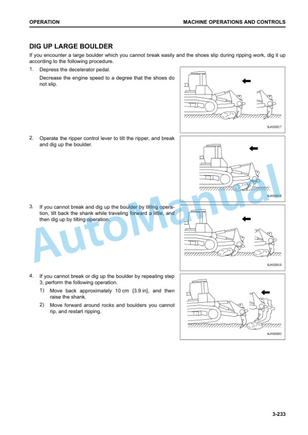 Komatsu D155AX-8 Bull Dozer Operation and Maintenance Manual TEN00936-00 4 Komatsu D155AX-8 Bull Dozer Operation and Maintenance Manual TEN00936-00 - Image 4
