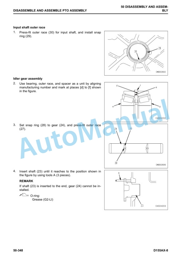 Komatsu D155AX-8 Bull Dozer Shop Manual SEN06497-06 5 Komatsu D155AX-8 Bull Dozer Shop Manual SEN06497-06 - Image 5
