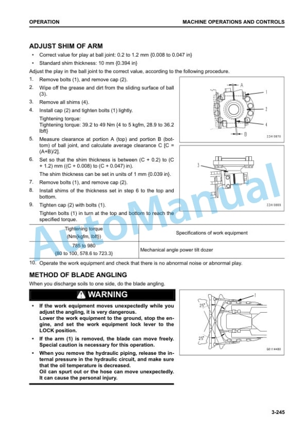 Komatsu D155AX-8, D155PX-8 Bull Dozer Operation and Maintenance Manual TEN00993-02 4 Komatsu D155AX-8, D155PX-8 Bull Dozer Operation and Maintenance Manual TEN00993-02 - Image 4