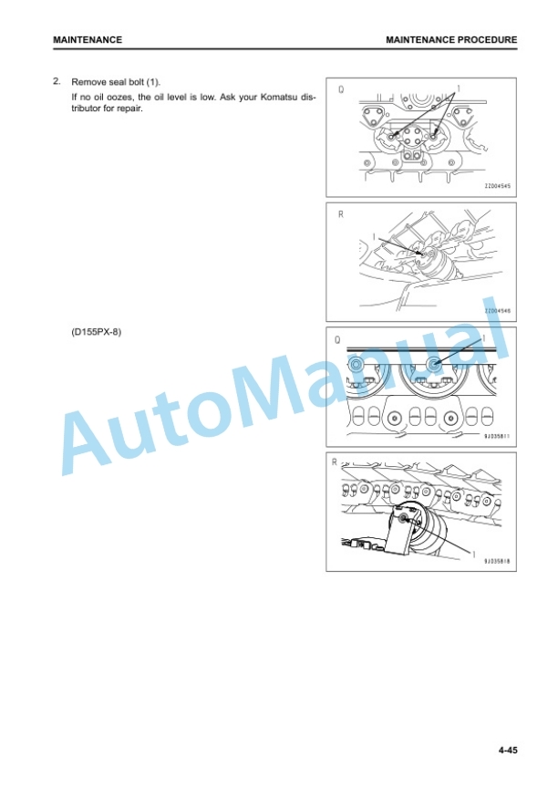Komatsu D155AX-8, D155PX-8 Bull Dozer Operation and Maintenance Manual TEN00993-06 5 Komatsu D155AX-8, D155PX-8 Bull Dozer Operation and Maintenance Manual TEN00993-06 - Image 5