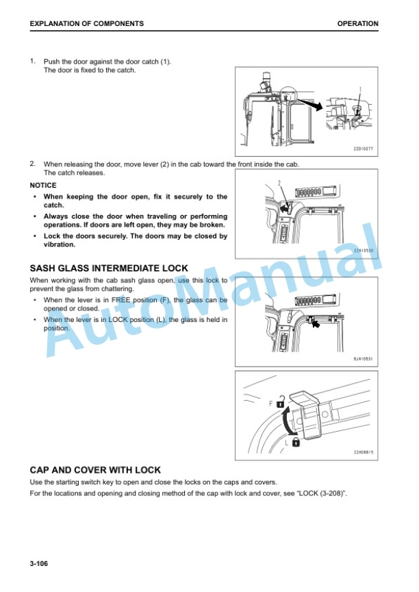Komatsu D155AX-8E0 Bull Dozer Operation and Maintenance Manual EENAM03780 3 Komatsu D155AX-8E0 Bull Dozer Operation and Maintenance Manual EENAM03780 - Image 3