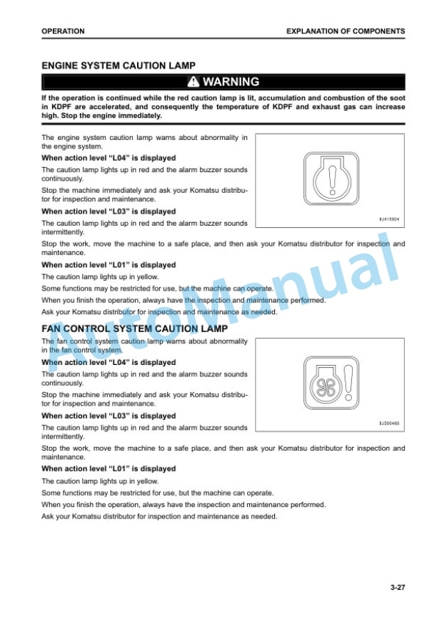 Komatsu D155AX-8E0 Bull Dozer Operation and Maintenance Manual EENAM03782 2 Komatsu D155AX-8E0 Bull Dozer Operation and Maintenance Manual EENAM03782 - Image 2