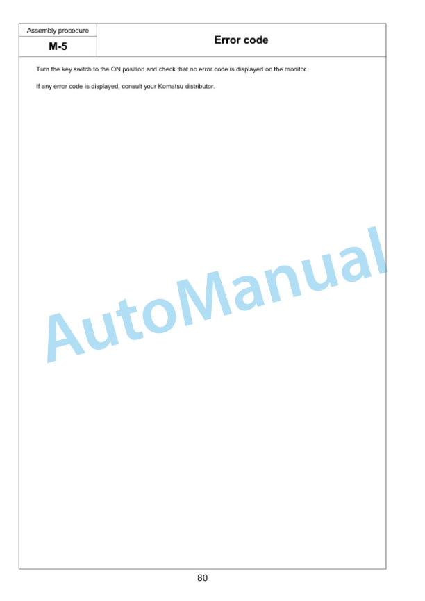 Komatsu D155AXi-8 Bull Dozer Field Assembly Instruction GEN00135-03 4 Komatsu D155AXi-8 Bull Dozer Field Assembly Instruction GEN00135-03 - Image 4