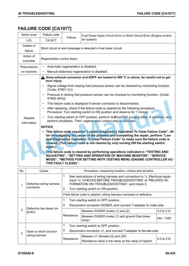 Komatsu D155AXi-8 Bull Dozer Shop Manual SEN06521-15 3 Komatsu D155AXi-8 Bull Dozer Shop Manual SEN06521-15 - Image 3