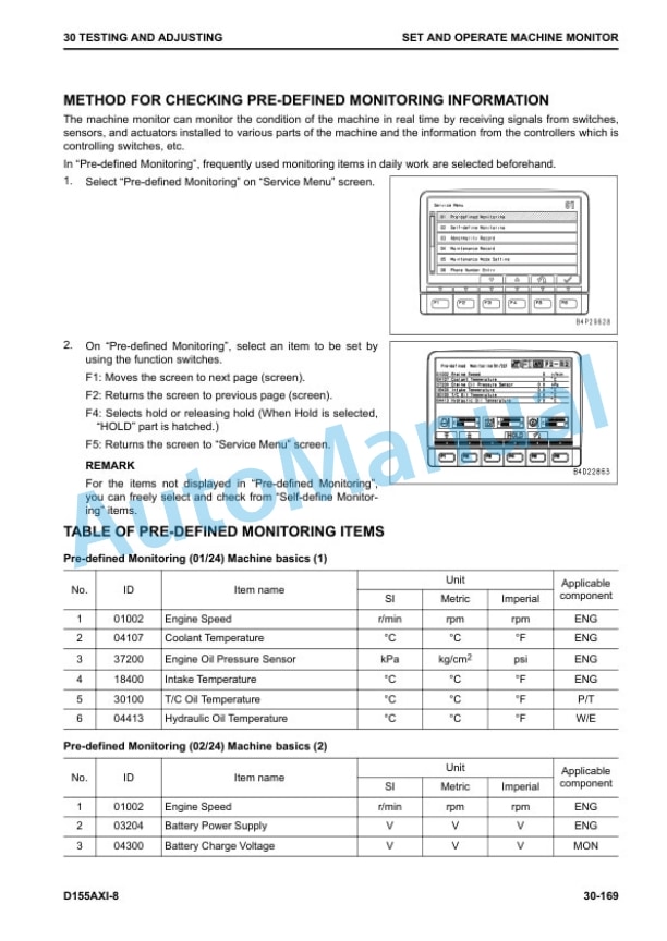 Alternative view of Komatsu D155AXi-8 Bull Dozer Shop Manual SEN06582-04