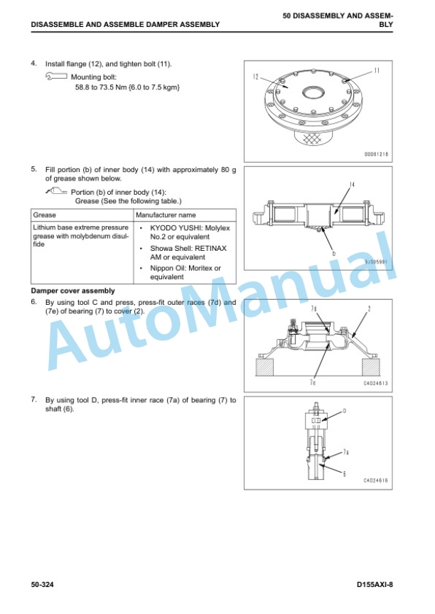 Komatsu D155AXi-8 Bull Dozer Shop Manual SEN06582-04 5 Komatsu D155AXi-8 Bull Dozer Shop Manual SEN06582-04 - Image 5