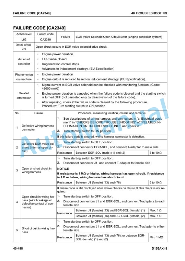 Komatsu D155AXi-8 Bull Dozer Shop Manual SEN06582-07 3 Komatsu D155AXi-8 Bull Dozer Shop Manual SEN06582-07 - Image 3