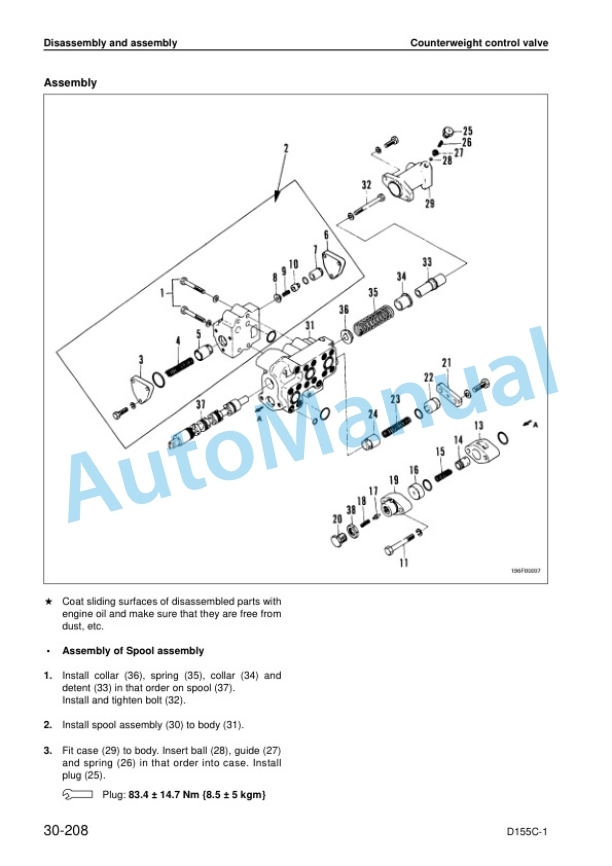 Komatsu D155C-1 Shop Manual SEBM032300 5 Komatsu D155C-1 Shop Manual SEBM032300 - Image 5