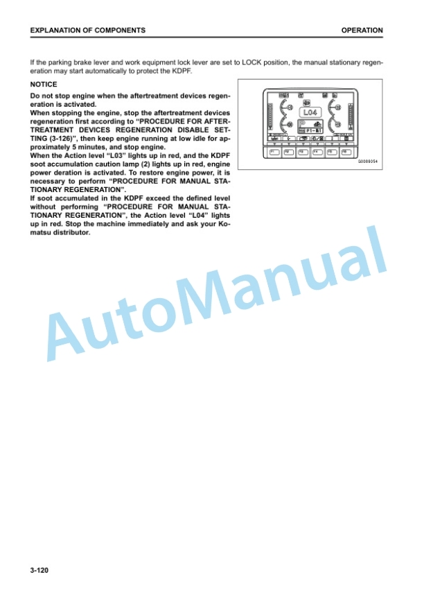 Komatsu D155CX-8 Base Tractor Operation and Maintenance Manual TEN00922-04 3 Komatsu D155CX-8 Base Tractor Operation and Maintenance Manual TEN00922-04 - Image 3