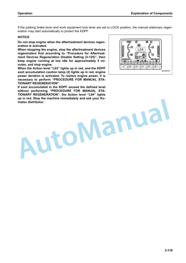 Komatsu D155CX-8 Base Tractor Operation and Maintenance Manual TEN01089-01 3 Komatsu D155CX-8 Base Tractor Operation and Maintenance Manual TEN01089-01 - Image 3