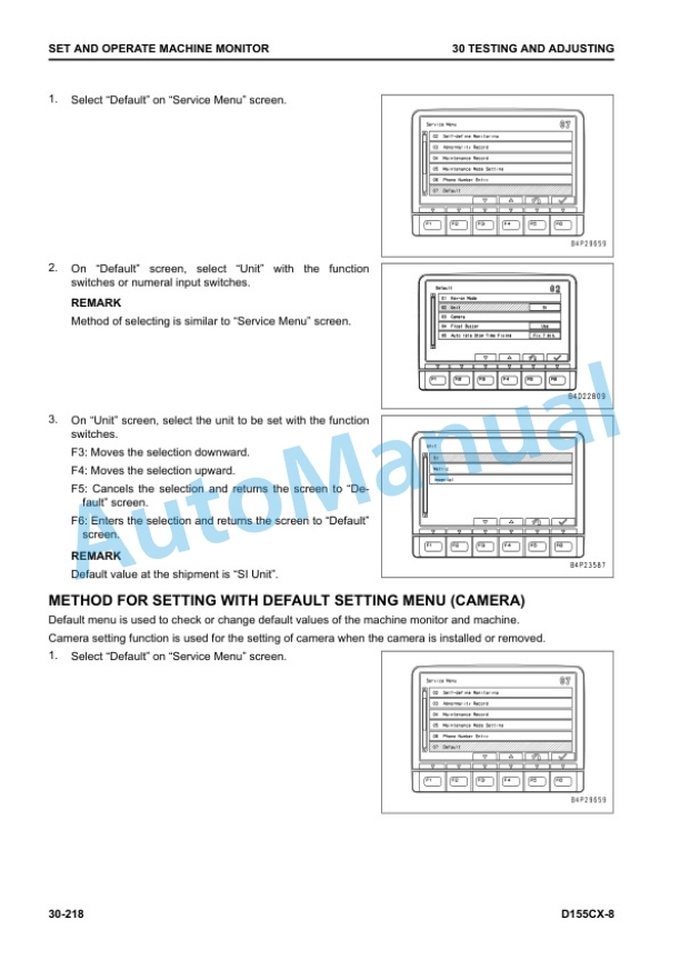 Alternative view of Komatsu D155CX-8 Base Tractor Shop Manual SEN06817-07