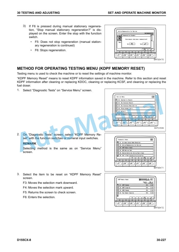 Alternative view of Komatsu D155CX-8 Base Tractor Shop Manual SEN06817-09