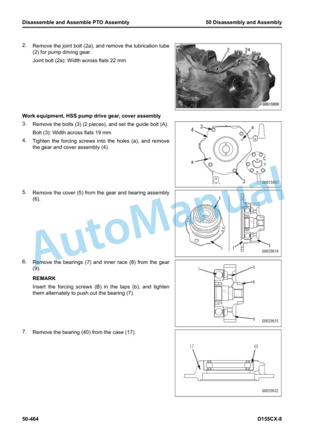 Komatsu D155CX-8 Base Tractor Shop Manual SEN06817-10 5 Komatsu D155CX-8 Base Tractor Shop Manual SEN06817-10 - Image 5