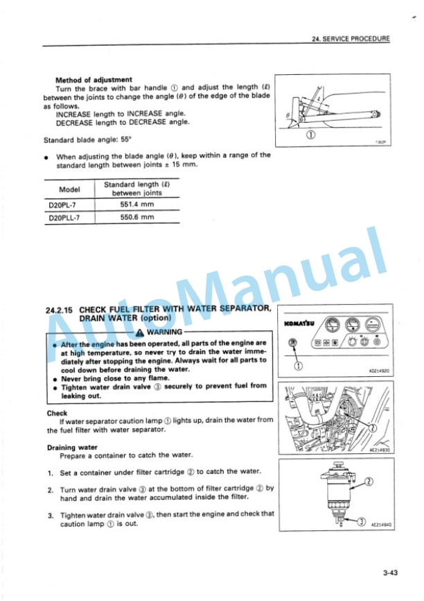 Komatsu D20A-7, D20PL-7, D20PLL-7, D20P-7A, D21A-7, D21P-7A Bull Dozer Operation and Maintenance Manual SEAM000904 5 Komatsu D20A-7, D20PL-7, D20PLL-7, D20P-7A, D21A-7, D21P-7A Bull Dozer Operation and Maintenance Manual SEAM000904 - Image 5