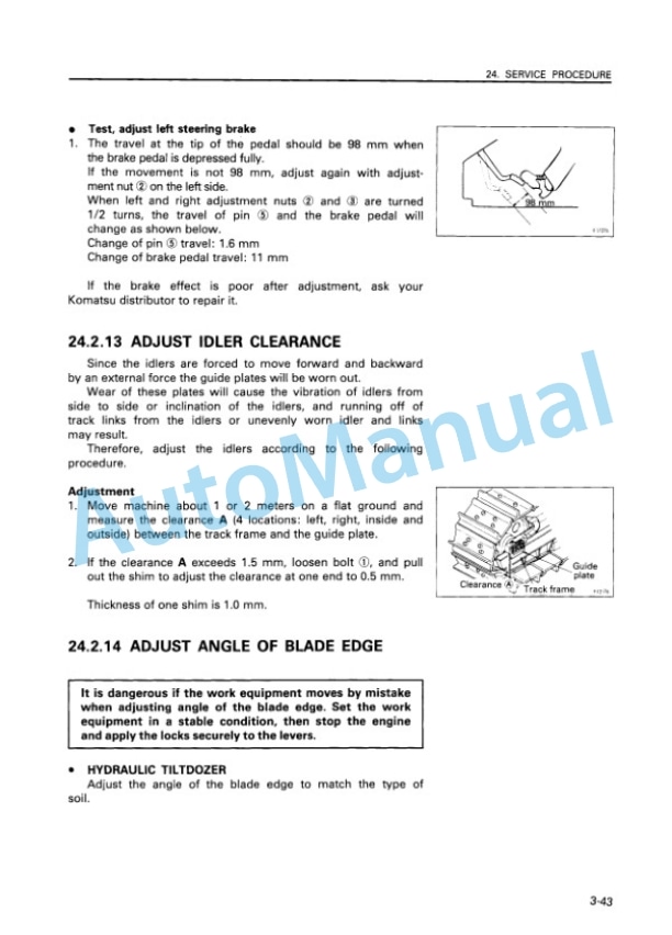 Komatsu D20A-7, D20PL-7, D20PLL-7, D20P-7A, D21A-7, D21P-7A Bull Dozer Operation and Maintenance Manual SEAM000909T 5 Komatsu D20A-7, D20PL-7, D20PLL-7, D20P-7A, D21A-7, D21P-7A Bull Dozer Operation and Maintenance Manual SEAM000909T - Image 5