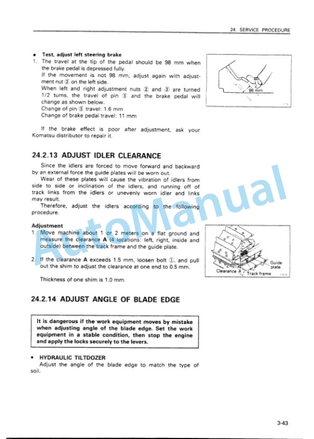 Komatsu D20A-7, D20PL-7, D20PLL-7, D20P-7A, D21A-7, D21P-7A Bull Dozer Operation and Maintenance Manual SEAM025800P 5 Komatsu D20A-7, D20PL-7, D20PLL-7, D20P-7A, D21A-7, D21P-7A Bull Dozer Operation and Maintenance Manual SEAM025800P - Image 5