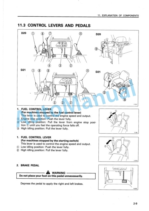 Komatsu D20AG-7, D20PL-7, D20PLL-7, D21A-7, D21AG-7, D20P-7A, D20PG-7A, D21PG-7A Bull Dozer Operation and Maintenance Manual SEAM000902 2 Komatsu D20AG-7, D20PL-7, D20PLL-7, D21A-7, D21AG-7, D20P-7A, D20PG-7A, D21PG-7A Bull Dozer Operation and Maintenance Manual SEAM000902 - Image 2