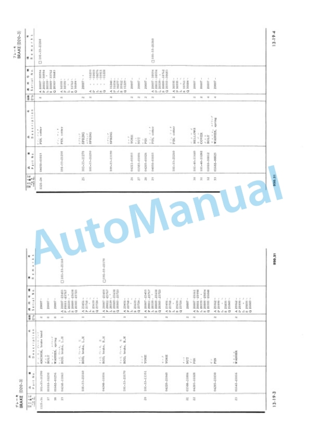 Komatsu D20S-3, D20Q-3, D21S-3, D21Q-3 Hydraulic Excavator Parts Manual D2021SQ3PE10 4 Komatsu D20S-3, D20Q-3, D21S-3, D21Q-3 Hydraulic Excavator Parts Manual D2021SQ3PE10-4