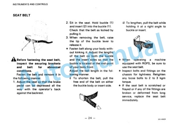 Komatsu D20S-6, D20Q-6, D21S-6, D21Q-6, D21S-6A Dozer Shovel Operation and Maintenance Manual SEAM01020603 2 Komatsu D20S-6, D20Q-6, D21S-6, D21Q-6, D21S-6A Dozer Shovel Operation and Maintenance Manual SEAM01020603 - Image 2