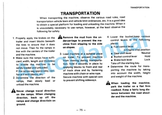 Komatsu D20S-6, D20Q-6, D21S-6, D21Q-6, D21S-6A Dozer Shovel Operation and Maintenance Manual SEAM01020603 4 Komatsu D20S-6, D20Q-6, D21S-6, D21Q-6, D21S-6A Dozer Shovel Operation and Maintenance Manual SEAM01020603 - Image 4