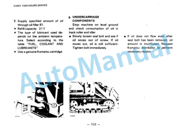 Komatsu D20S-6, D20Q-6, D21S-6, D21Q-6, D21S-6A Dozer Shovel Operation and Maintenance Manual SEAM01020603 5 Komatsu D20S-6, D20Q-6, D21S-6, D21Q-6, D21S-6A Dozer Shovel Operation and Maintenance Manual SEAM01020603 - Image 5