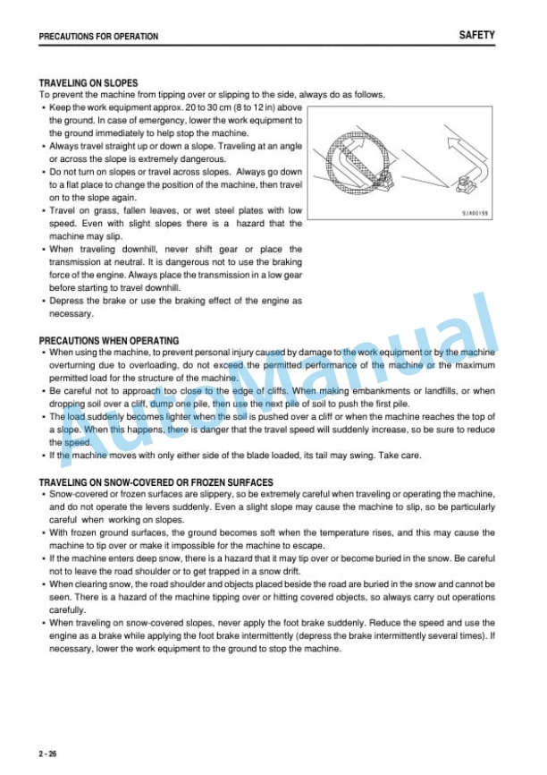 Komatsu D21A-8E0, D21P-8E0 Bull Dozer Operation and Maintenance Manual PEN00270-03 2 Komatsu D21A-8E0, D21P-8E0 Bull Dozer Operation and Maintenance Manual PEN00270-03 - Image 2