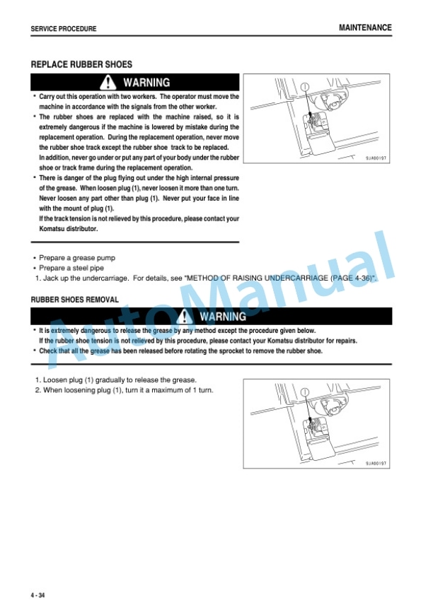 Komatsu D21A-8E0, D21P-8E0 Bull Dozer Operation and Maintenance Manual PEN00519-06 5 Komatsu D21A-8E0, D21P-8E0 Bull Dozer Operation and Maintenance Manual PEN00519-06-5