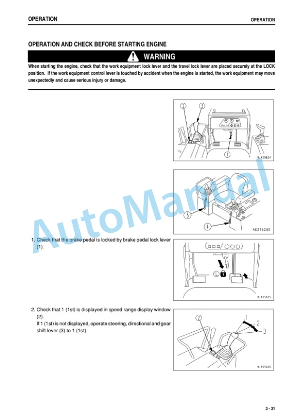 Komatsu D21A-8E0, D21P-8E0 Bull Dozer Operation and Maintenance Manual PEN00519-07 3 Komatsu D21A-8E0, D21P-8E0 Bull Dozer Operation and Maintenance Manual PEN00519-07-3