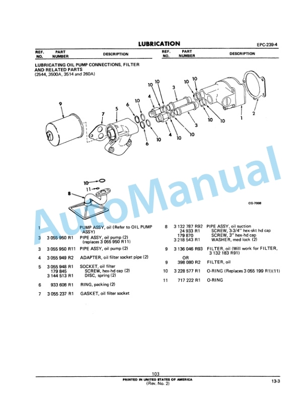 Komatsu D239, DT239 Diesel Engine Parts Manual EPC-239-4 5 Komatsu D239, DT239 Diesel Engine Parts Manual EPC-239-4-5