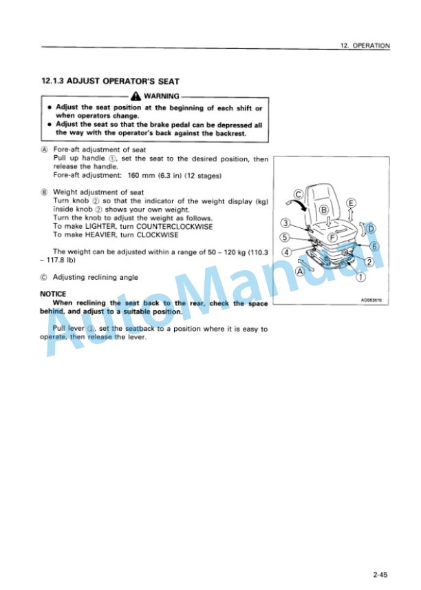 Komatsu D275A-2 Bull Dozer Operation and Maintenance Manual SEAM000307T 3 Komatsu D275A-2 Bull Dozer Operation and Maintenance Manual SEAM000307T - Image 3
